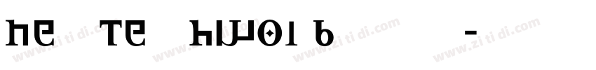NeoTechW01 Bold字体转换
